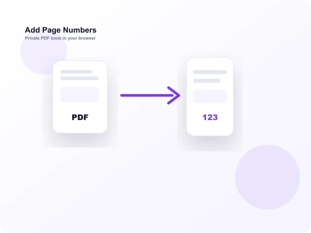 Add Page Numbers preview