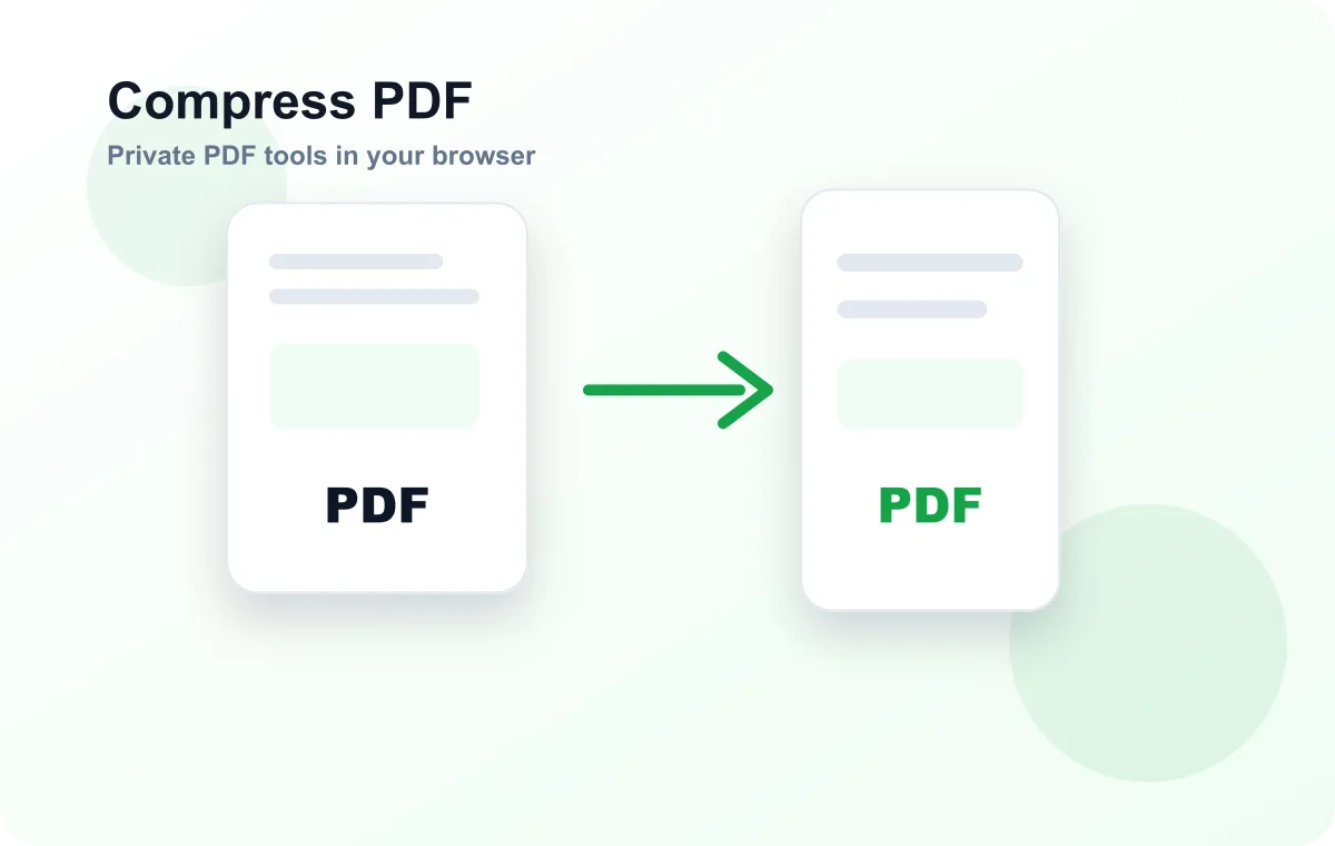 Compress PDF workflow illustration