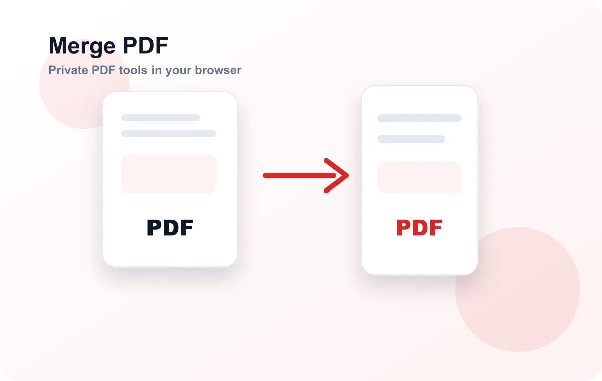 Merge PDF workflow illustration