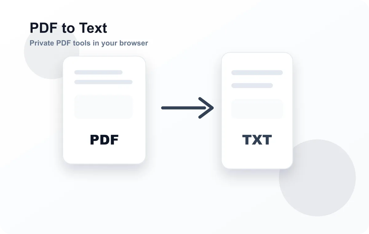 PDF to Text workflow illustration