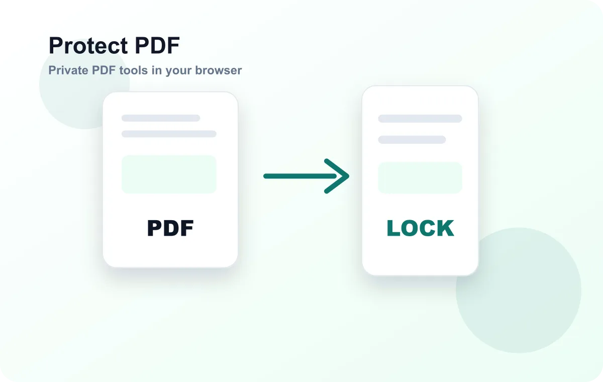 Protect PDF workflow illustration