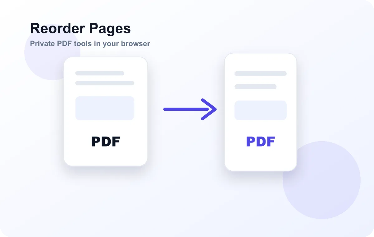 Reorder Pages workflow illustration
