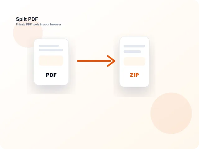 Split PDF preview